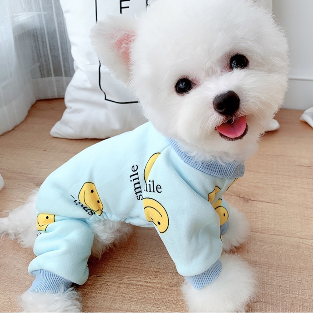 SMILE Dog Pajamas / Dog Clothes / Dog Romper